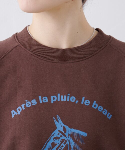 GEVACO（ゲバコ）の「【GEVACO】裏毛刺繍プリントプルオーバー（スウェット・レディース・グレー/ネイビー/ブラウン・ONE SIZE）」の15枚目の写真