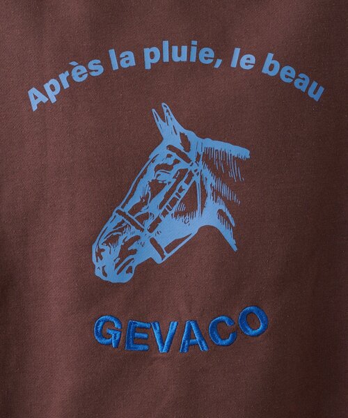 GEVACO（ゲバコ）の「【GEVACO】裏毛刺繍プリントプルオーバー（スウェット・レディース・グレー/ネイビー/ブラウン・ONE SIZE）」の16枚目の写真