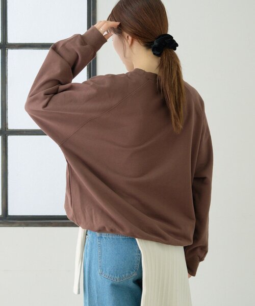 GEVACO（ゲバコ）の「【GEVACO】裏毛刺繍プリントプルオーバー（スウェット・レディース・グレー/ネイビー/ブラウン・ONE SIZE）」の21枚目の写真