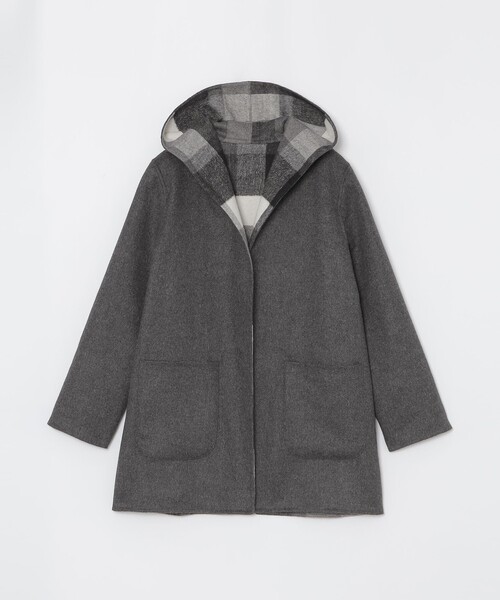 BLUE LABEL CRESTBRIDGE（ブルーレーベルクレストブリッジ）の「クレストブリッジチェックリバーポリウールコーディガン（その他アウター・レディース・グレー系その他/ブルー系その他2/ダークネイビー・38）」の12枚目の写真