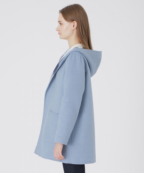 BLUE LABEL CRESTBRIDGE（ブルーレーベルクレストブリッジ）の「クレストブリッジチェックリバーポリウールコーディガン（その他アウター・レディース・グレー系その他/ブルー系その他2/ダークネイビー・38）」の15枚目の写真