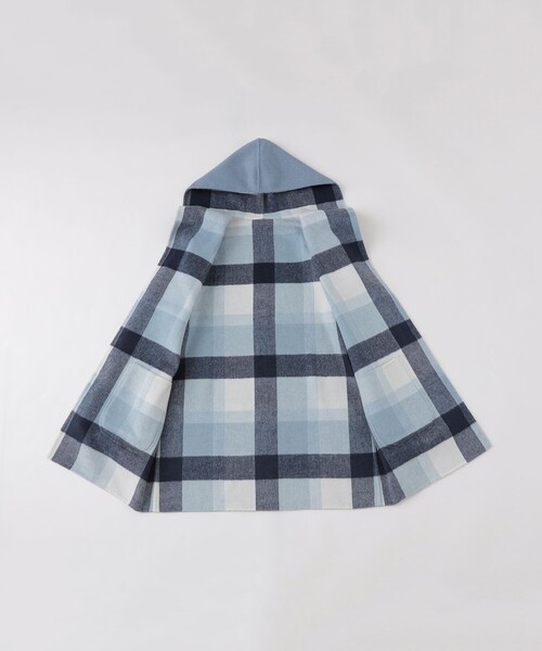 BLUE LABEL CRESTBRIDGE（ブルーレーベルクレストブリッジ）の「クレストブリッジチェックリバーポリウールコーディガン（その他アウター・レディース・グレー系その他/ブルー系その他2/ダークネイビー・38）」の20枚目の写真