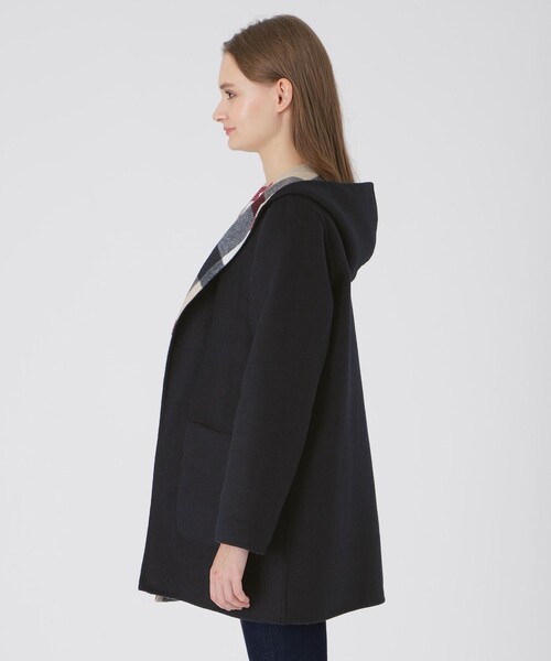 BLUE LABEL CRESTBRIDGE(ブルーレーベルクレストブリッジ)の「クレストブリッジチェックリバーポリウールコーディガン(その他アウター・レディース・グレー系その他/ブルー系その他2/ダークネイビー・38)」の5枚目の写真