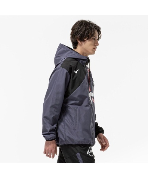 MIZUNO(ミズノ )の「ミズノ N-XT ウィンドブレーカージャケット(ナイロンジャケット・メンズ・エメラルド/グレー/ホワイト・M/L/LL/3L)」の5枚目の写真