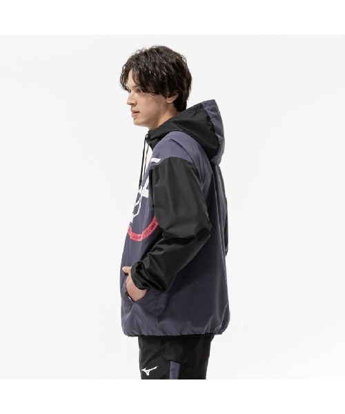 MIZUNO(ミズノ )の「ミズノ N-XT ウィンドブレーカージャケット(ナイロンジャケット・メンズ・エメラルド/グレー/ホワイト・M/L/LL/3L)」の6枚目の写真