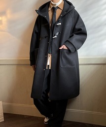 ARCADE（アーケード）の「ビッグシルエット オフショルダー ロング ダッフル コート（ダッフルコート）」