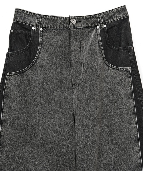 AULA AILA(アウラアイラ)の「【セットアップ着用可】コクーンシルエットデニムパンツ(デニムパンツ・レディース・ブラック/ブルー/ピンク・0/1)」の21枚目の写真