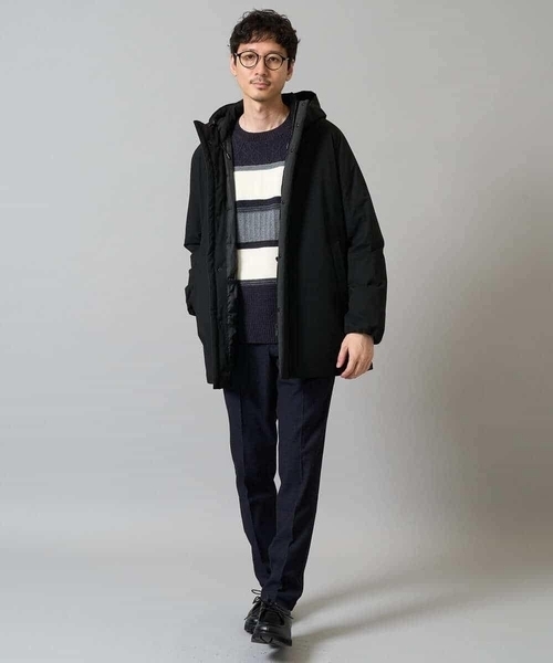 a.v.v（アーヴェヴェ）の「【洗濯機で洗える】モールランダムボーダークルーネックニット（ニット/セーター・メンズ・ブラック/ネイビー/グリーン/ブルー・48/50/44/46）」の20枚目の写真