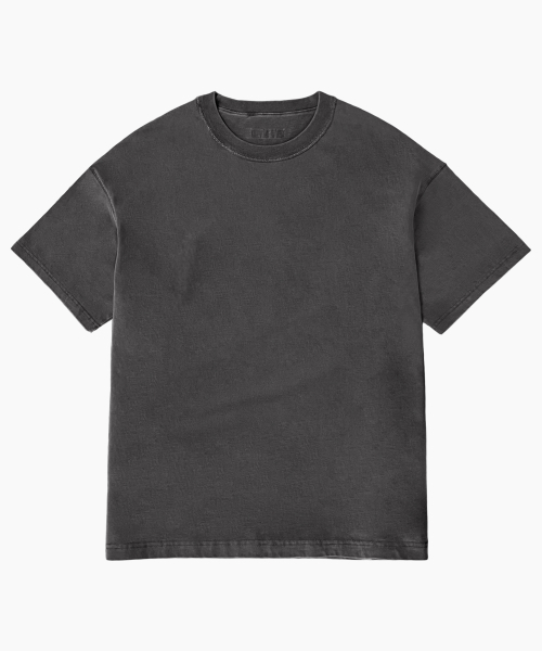 CRIGUN(クリガン)の「ピグメント3ステッチ セミオーバーフィット 半袖Tシャツ チャコール(Tシャツ/カットソー・レディース・チャコール・LARGE/X-LARGE/XX-LARGE/SMALL/MEDIUM)」の1枚目の写真