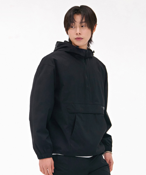 CHASECULT(チェイスカルト)の「共用ストレッチフードアノラックTシャツ-ブラック(ナイロンジャケット・メンズ・ブラック・100/110/95/105/90)」の3枚目の写真