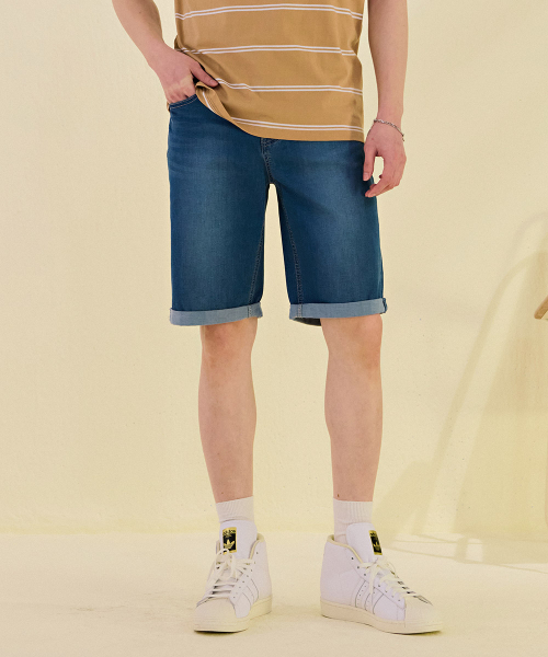 CHASECULT(チェイスカルト)の「男性インバンディング5部デニムパンツ-DCRK2611E0N(その他パンツ・メンズ・ブルー・76/82/70/86)」の1枚目の写真