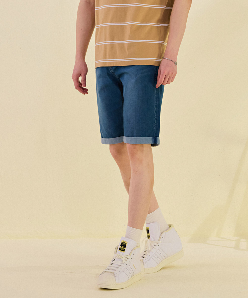 CHASECULT(チェイスカルト)の「男性インバンディング5部デニムパンツ-DCRK2611E0N(その他パンツ・メンズ・ブルー・76/82/70/86)」の2枚目の写真