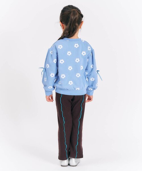 apres les cours（アプレレクール）の「【WEB限定】袖リボントレーナー_ジュニア対応（スウェット・キッズ・マスタード/ブラウン/ライトグレー/ブルー/アイボリー・90/100/110/120/130/140/80）」の7枚目の写真