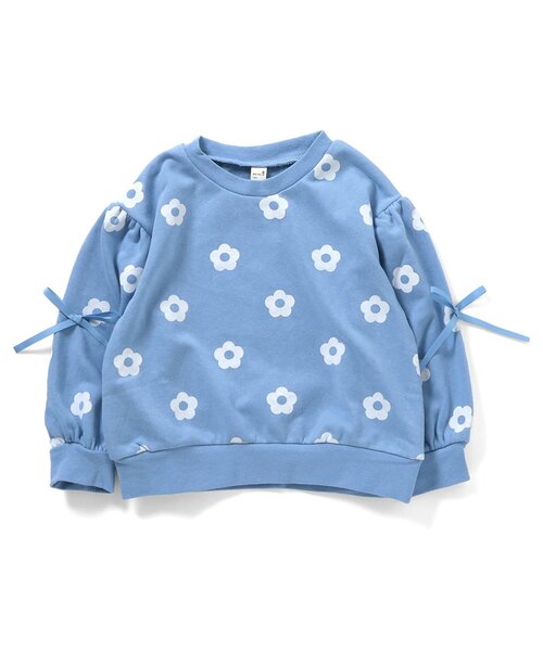 apres les cours（アプレレクール）の「【WEB限定】袖リボントレーナー_ジュニア対応（スウェット・キッズ・マスタード/ブラウン/ライトグレー/ブルー/アイボリー・90/100/110/120/130/140/80）」の18枚目の写真