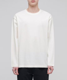 [クールタンダード] クルーネック長袖Tシャツ [クリーム]