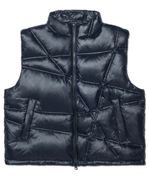 NOMANUAL（NOMANUAL）の「TRACK DUCK DOWN VEST - GLOSSY BLACK（ダウンベスト）」