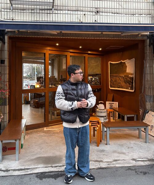 NOMANUAL(NOMANUAL)の「TRACK DUCK DOWN VEST - GLOSSY BLACK(ダウンベスト・レディース・その他・LARGE)」の12枚目の写真