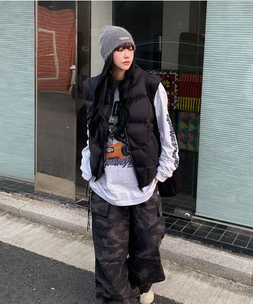NOMANUAL(NOMANUAL)の「TRACK DUCK DOWN VEST - GLOSSY BLACK(ダウンベスト・レディース・その他・LARGE)」の4枚目の写真