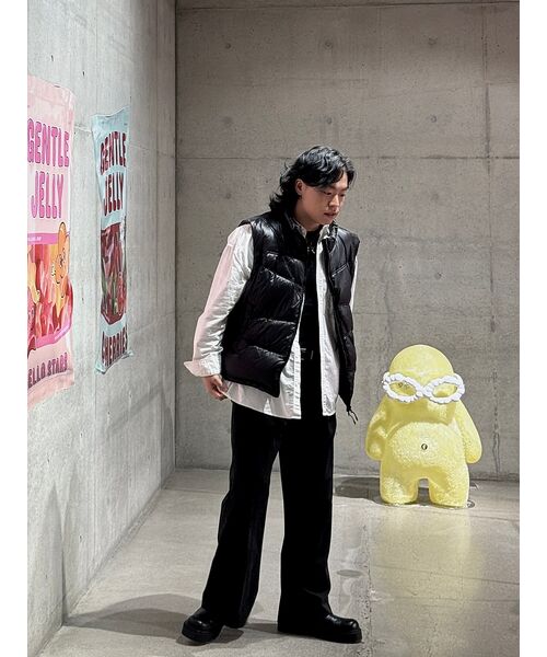 NOMANUAL(NOMANUAL)の「TRACK DUCK DOWN VEST - GLOSSY BLACK(ダウンベスト・レディース・その他・LARGE)」の5枚目の写真
