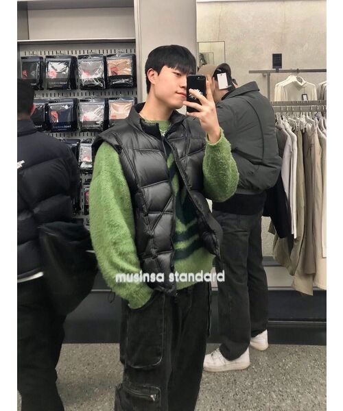 NOMANUAL(NOMANUAL)の「TRACK DUCK DOWN VEST - GLOSSY BLACK(ダウンベスト・レディース・その他・LARGE)」の7枚目の写真