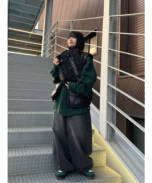 NOMANUAL(NOMANUAL)の「TRACK DUCK DOWN VEST - GLOSSY BLACK(ダウンベスト・レディース・その他・LARGE)」の8枚目の写真