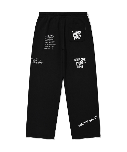 Wacky WiLLy(ワッキーウィリー)の「キキオールオーバーグラフィックスウェットパンツブラック(スウェットパンツ・レディース・その他・SMALL/MEDIUM/LARGE/X-LARGE)」の3枚目の写真