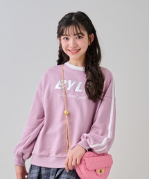 Tシャツ/カットソー（ピンク/桃色系・ライン柄）ファッション通販