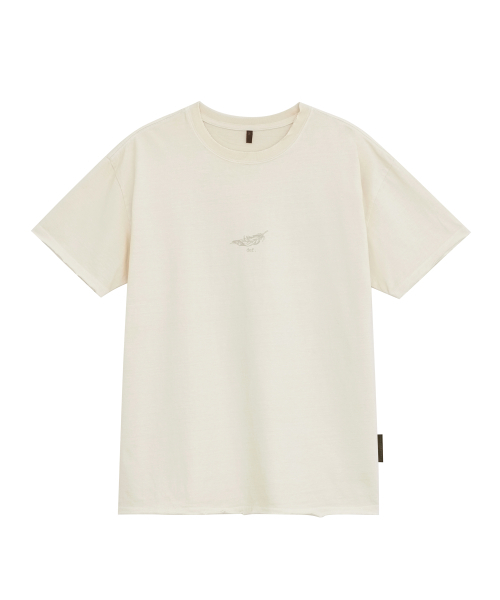 DEFGARMENTS(デフグラメンツ)の「FEATHER DEVIL T-SHIRTS(Tシャツ/カットソー・レディース・アイボリー・MEDIUM/LARGE)」の1枚目の写真