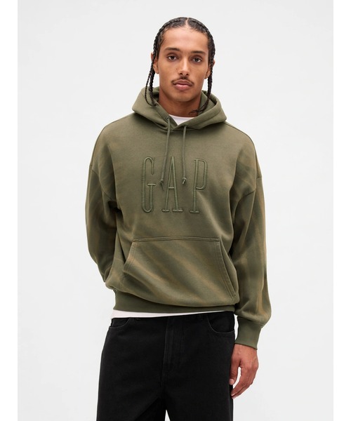 GAP(ギャップ)の「ヴィンテージソフト オーバーサイズ GAPロゴパーカー(パーカー・メンズ・カーキ/ブラック/キャメル・XL/L/M/S/XS)」の9枚目の写真