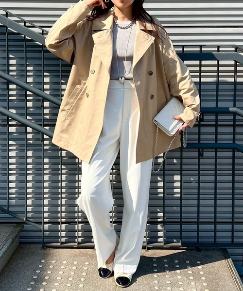 バックフレアミドルトレンチコート Emma Taylor│STYLEDOOR スタイルドア