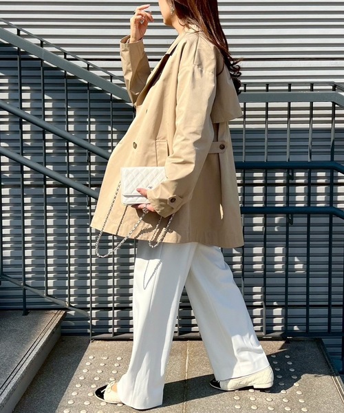 バックフレアミドルトレンチコート Emma Taylor│STYLEDOOR スタイルドア