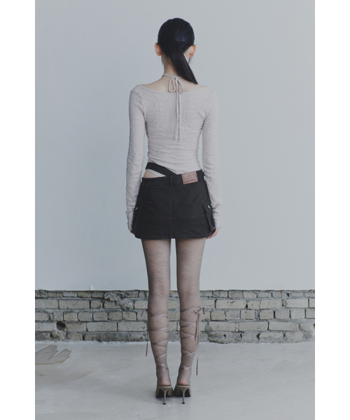 PAIN OR PLEASURE(ペインオアプレジャー)の「WRINKLED ORCHID TOP beige(Tシャツ/カットソー・レディース・その他・SMALL/MEDIUM)」の3枚目の写真