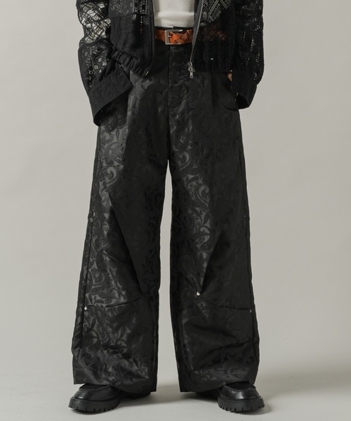 CASPER JOHN（キャスパージョン）の「Paisley tuck pants/ペイズリータックパンツ（その他パンツ・メンズ・グレー/ブラック・LARGE/MEDIUM/SMALL/X-SMALL）」の10枚目の写真