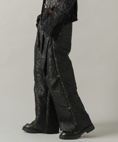 CASPER JOHN（キャスパージョン）の「Paisley tuck pants/ペイズリータックパンツ（その他パンツ・メンズ・グレー/ブラック・LARGE/MEDIUM/SMALL/X-SMALL）」の13枚目の写真