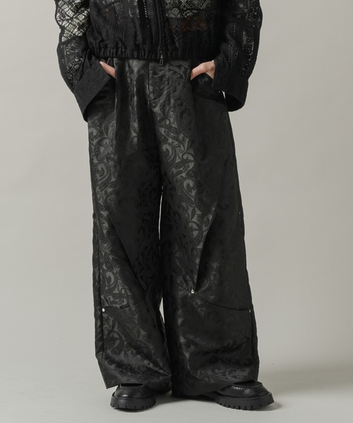 CASPER JOHN（キャスパージョン）の「Paisley tuck pants/ペイズリータックパンツ（その他パンツ・メンズ・グレー/ブラック・LARGE/MEDIUM/SMALL/X-SMALL）」の14枚目の写真