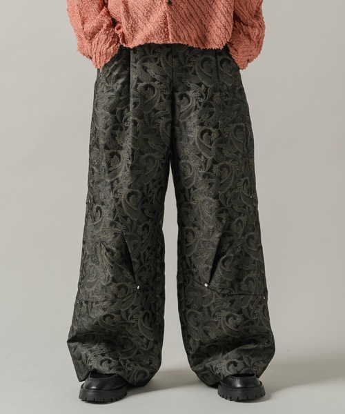 CASPER JOHN（キャスパージョン）の「Paisley tuck pants/ペイズリータックパンツ（その他パンツ・メンズ・グレー/ブラック・LARGE/MEDIUM/SMALL/X-SMALL）」の17枚目の写真