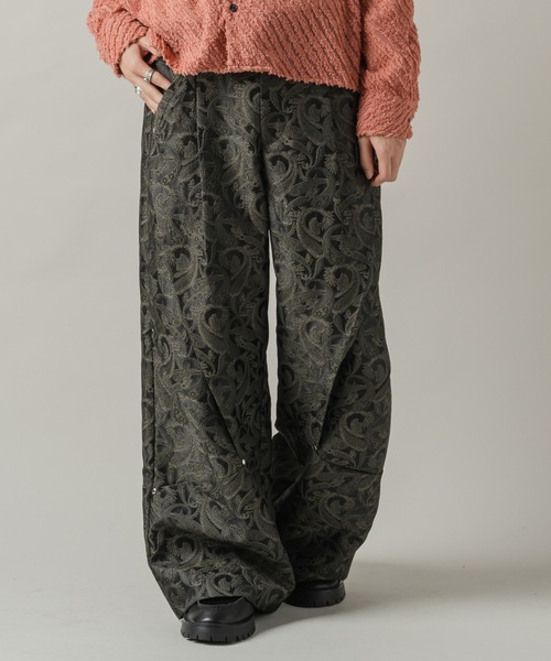 CASPER JOHN（キャスパージョン）の「Paisley tuck pants/ペイズリータックパンツ（その他パンツ・メンズ・グレー/ブラック・LARGE/MEDIUM/SMALL/X-SMALL）」の20枚目の写真