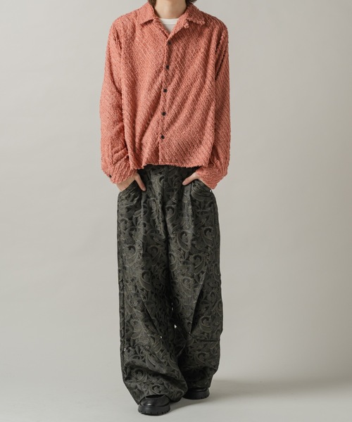 CASPER JOHN（キャスパージョン）の「Paisley tuck pants/ペイズリータックパンツ（その他パンツ・メンズ・グレー/ブラック・LARGE/MEDIUM/SMALL/X-SMALL）」の21枚目の写真