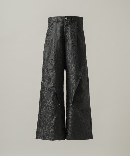 CASPER JOHN（キャスパージョン）の「Paisley tuck pants/ペイズリータックパンツ（その他パンツ・メンズ・グレー/ブラック・LARGE/MEDIUM/SMALL/X-SMALL）」の9枚目の写真