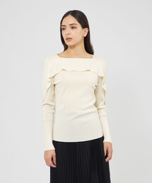 EPOCA（エポカ）の「ドレープショルダーニット プルオーバー（ニット/セーター）」