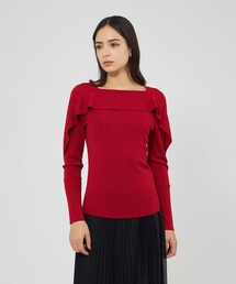 EPOCA（エポカ）の「ドレープショルダーニット プルオーバー（ニット/セーター）」