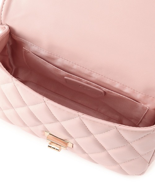 VIS（ビス）の「チェーンハンドルキルティングショルダーバッグ/2WAY