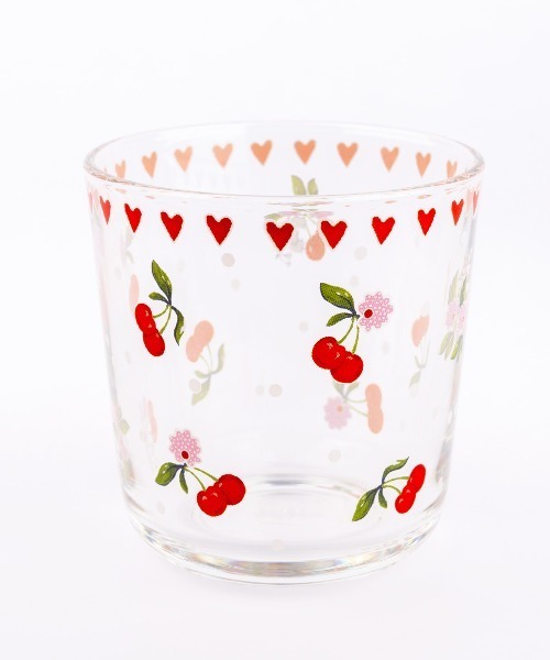 Cath Kidston(キャスキッドソン)の「グラスタンブラー(グラス/マグカップ/タンブラー・レディース・イエロー/ピンク/レッド/クリア/ブラック×レッド・FREE)」の5枚目の写真