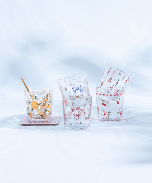 Cath Kidston(キャスキッドソン)の「グラスタンブラー(グラス/マグカップ/タンブラー・レディース・イエロー/ピンク/レッド/クリア/ブラック×レッド・FREE)」の4枚目の写真