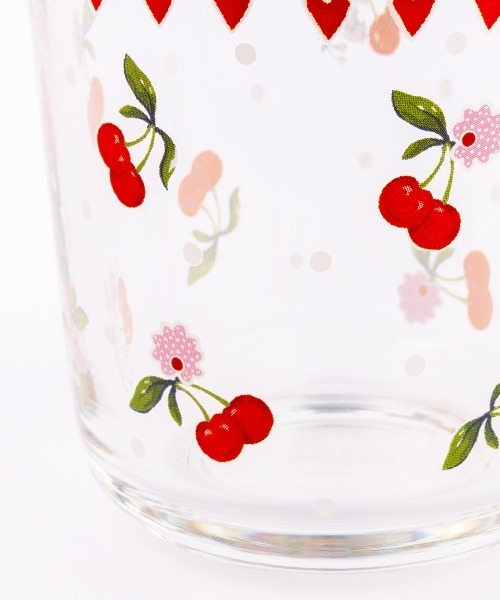 Cath Kidston(キャスキッドソン)の「グラスタンブラー(グラス/マグカップ/タンブラー・レディース・イエロー/ピンク/レッド/クリア/ブラック×レッド・FREE)」の8枚目の写真