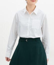 Honeys | 【らくらくアイロン】らくらく伸縮シャツ(シャツ/ブラウス)