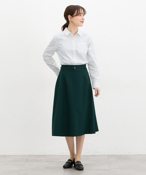 Honeys（ハニーズ）の「【らくらくアイロン】らくらく伸縮シャツ（シャツ/ブラウス・レディース・ホワイト/ホワイト系その他/ライトベージュ/ブラック/ライトブルー/ホワイト系その他2・S/M/LL/L/3L）」の8枚目の写真