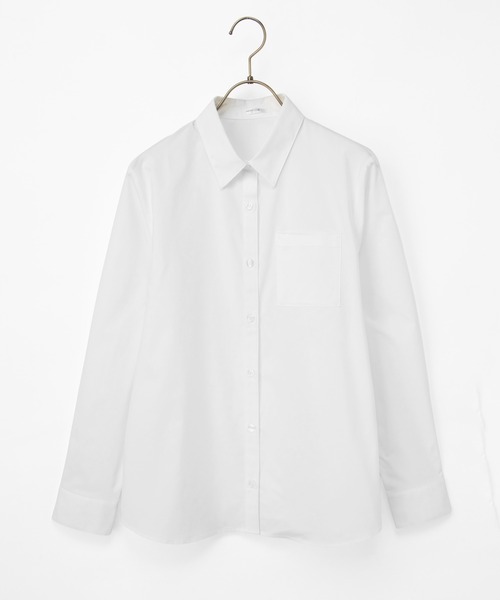 Honeys（ハニーズ）の「【らくらくアイロン】らくらく伸縮シャツ（シャツ/ブラウス・レディース・ホワイト/ホワイト系その他/ライトベージュ/ブラック/ライトブルー/ホワイト系その他2・S/M/LL/L/3L）」の21枚目の写真