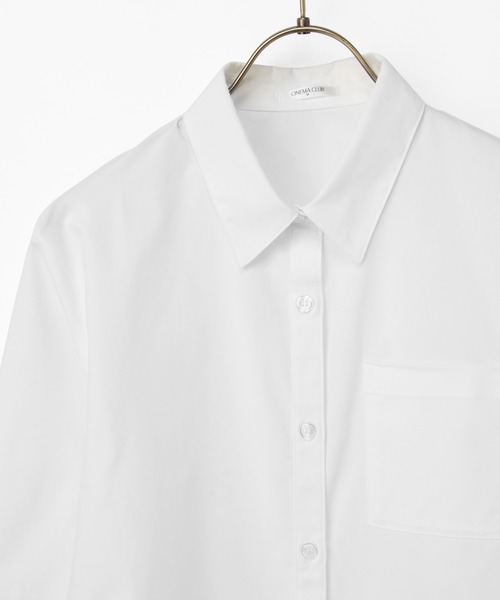 Honeys（ハニーズ）の「【らくらくアイロン】らくらく伸縮シャツ（シャツ/ブラウス・レディース・ホワイト/ホワイト系その他/ライトベージュ/ブラック/ライトブルー/ホワイト系その他2・S/M/LL/L/3L）」の22枚目の写真