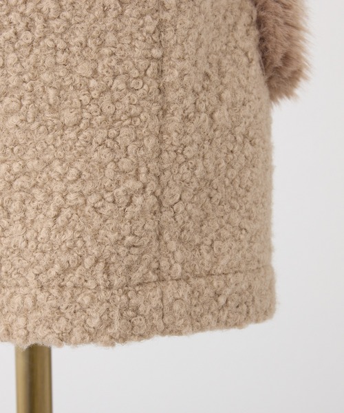 Seemi. byNICECLAUP（ シーミーバイナイスクラップ）の「【Seemi.】ポケットファーボアショートパンツ（その他パンツ・レディース・ベージュ/ブラック/オフホワイト・FREE）」の8枚目の写真